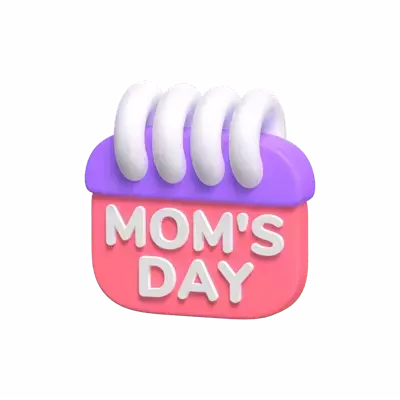 3D Mom's Day Calendar Model 3D Graphic