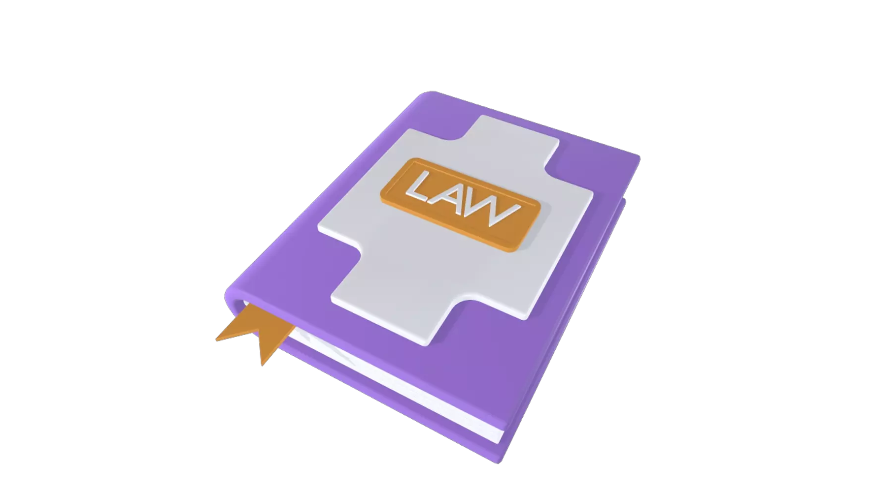 Law Book 3D Graphic