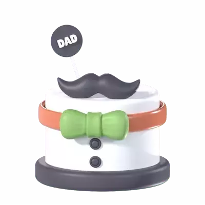 Dad Cake 3D Graphic