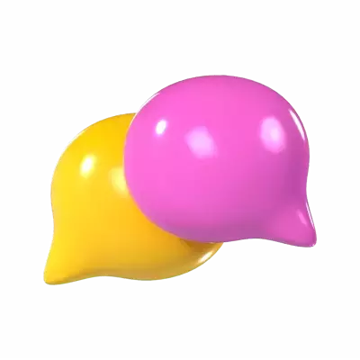 Chat Balloon 3D Graphic