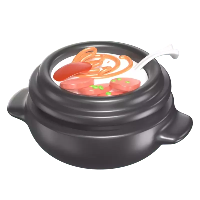 Korean Soup 3D Graphic