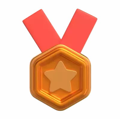 Gold Medal 3D Graphic