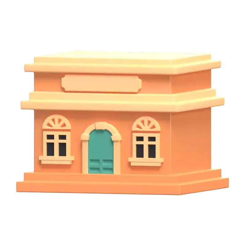 Spanish Restaurant Building 3D Icon Model 3D Graphic