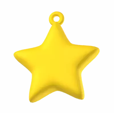 Christmas Star 3D Graphic