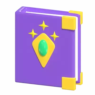 Spell Book 3D Graphic
