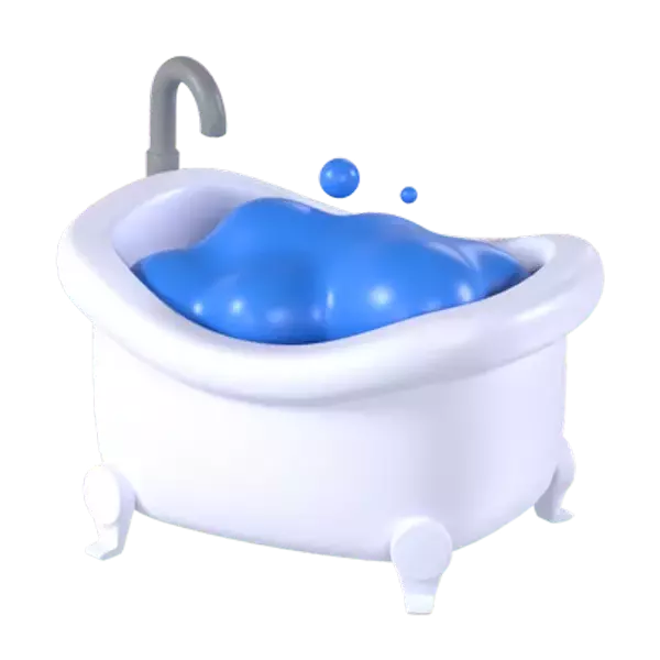 Bathtub 3D Graphic