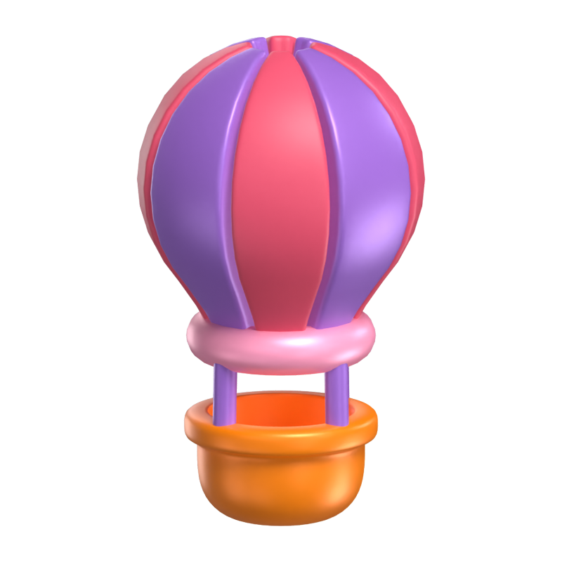 Hot Air Balloon 3D Model 3D Graphic