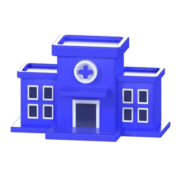 Krankenhaus 3D Graphic