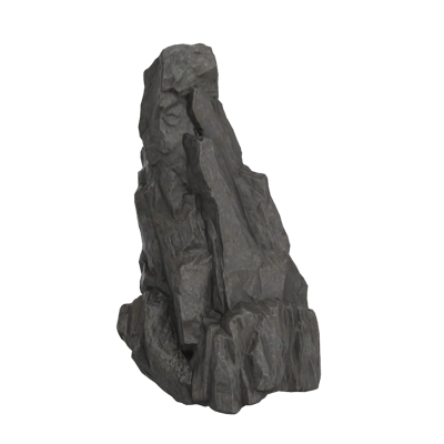 3D Long Pointy Rock For Cliffs 3D Graphic