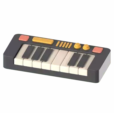 Piano Keyboard 3d model--ccf8d0e4-db85-42c9-8f61-86b3bc306059