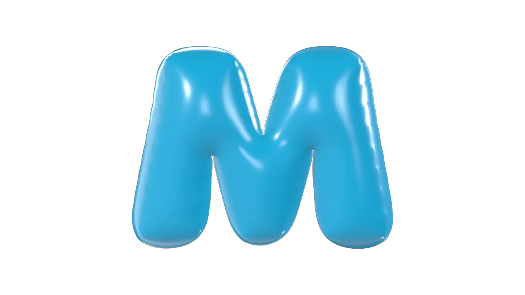 Letter M 3D Graphic