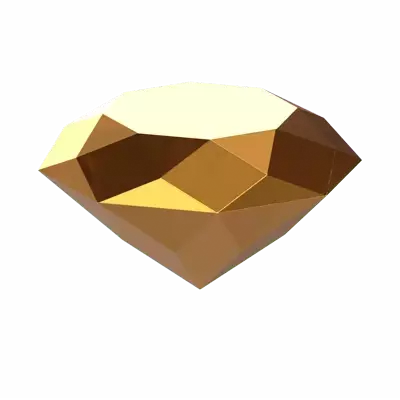 Elegant 3D Diamond Jewel 3D Graphic