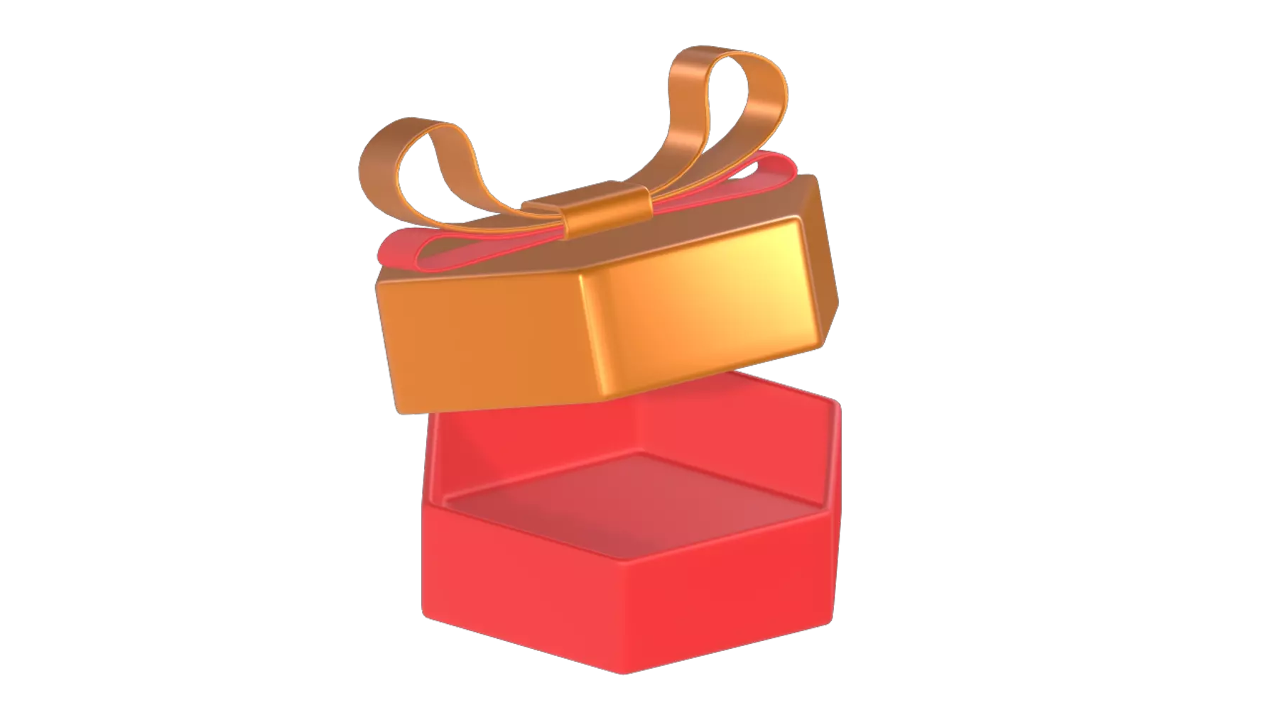 Gift Box Opened 3D Graphic