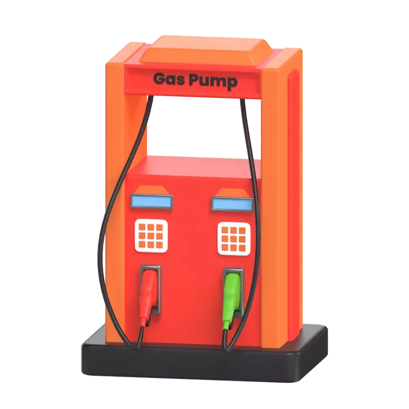 Gas Pump 3D Graphic