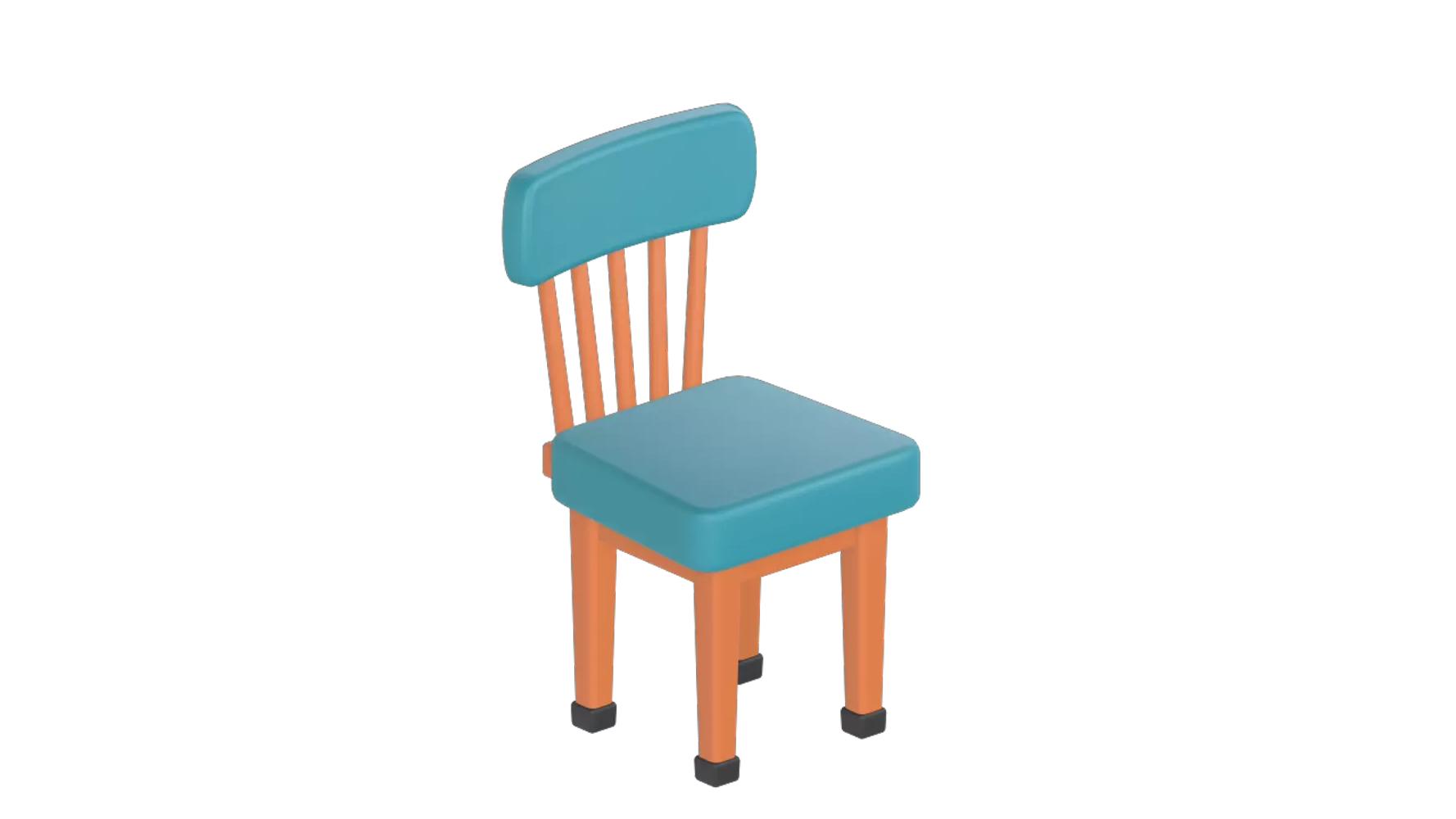 Wooden Chair 3D Graphic