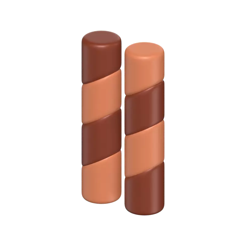 Chocolate Wafer Sticks 3D Model 3D Graphic