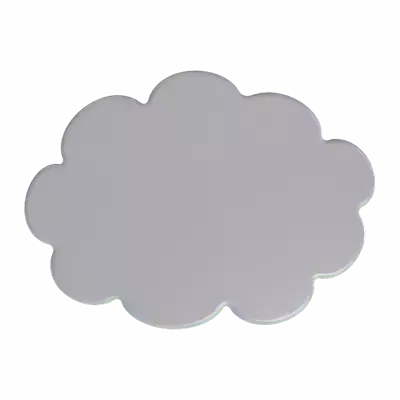 Cloud Shape 3D Graphic