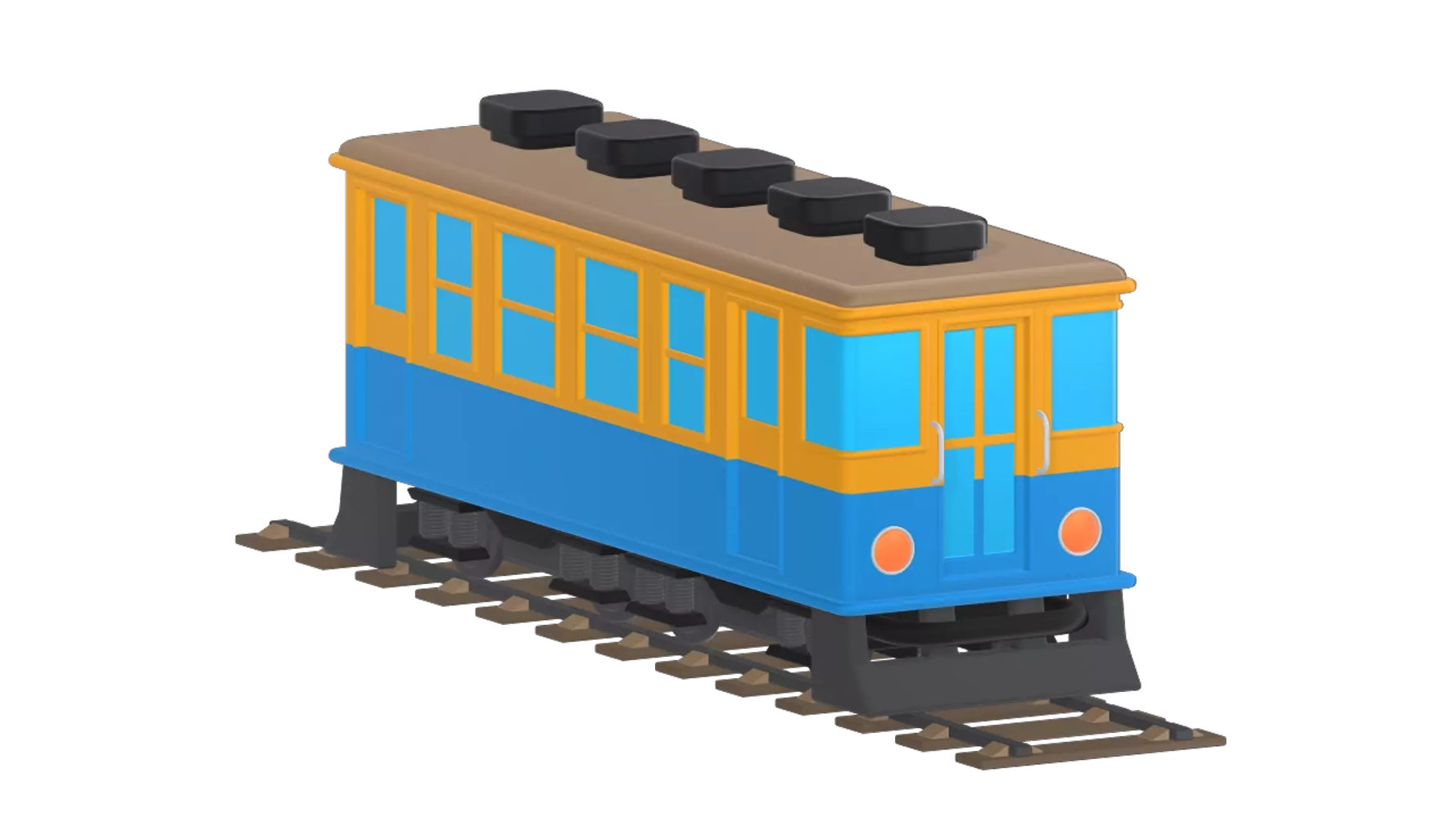 Train 3D Graphic