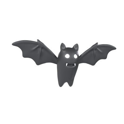 Gruselige Fledermaus 3D Graphic