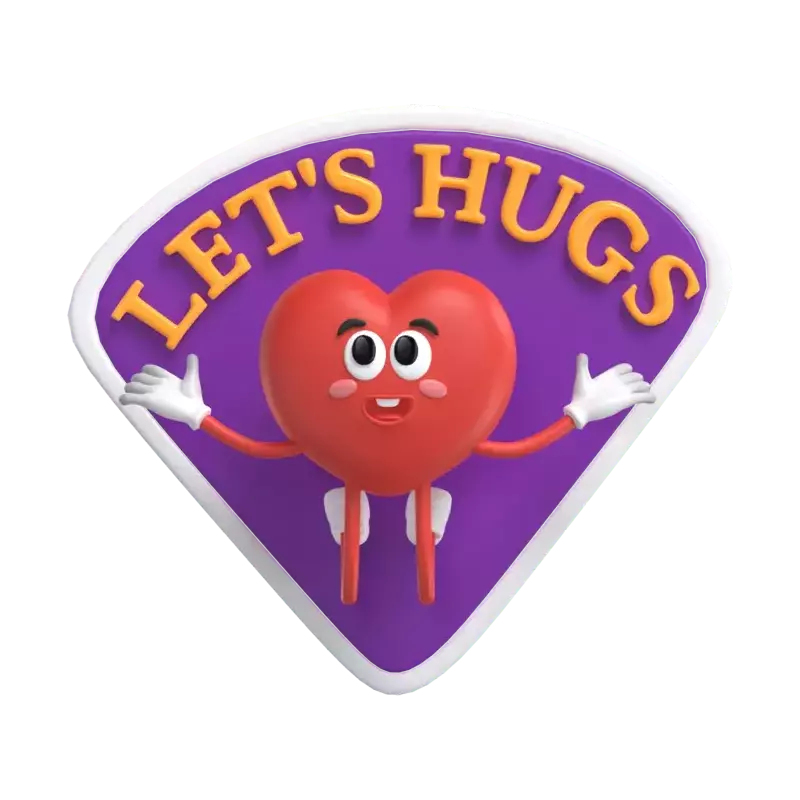 Let's Hugs 3D Graphic