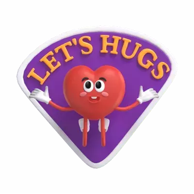 Let's Hugs 3D Graphic