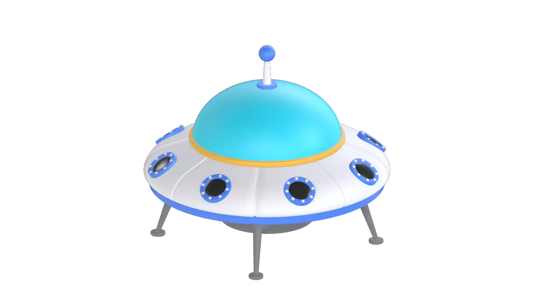 UFO 3d model--5f0f52b0-9a0a-466b-9f0b-a3ea99a11b24