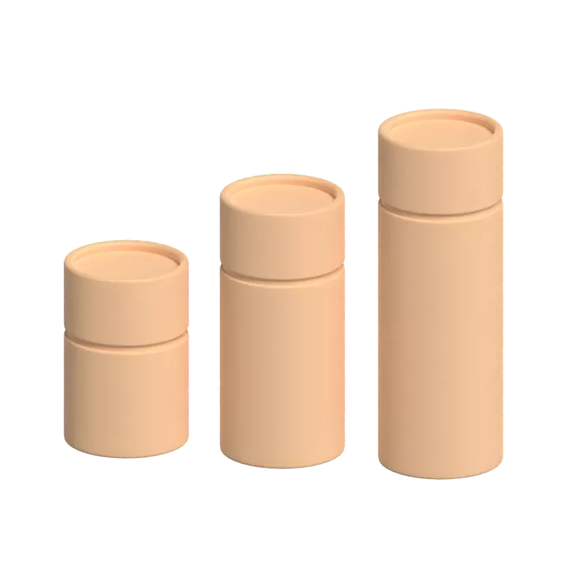3D Craft Paper Tube Packaging Model 3D Graphic