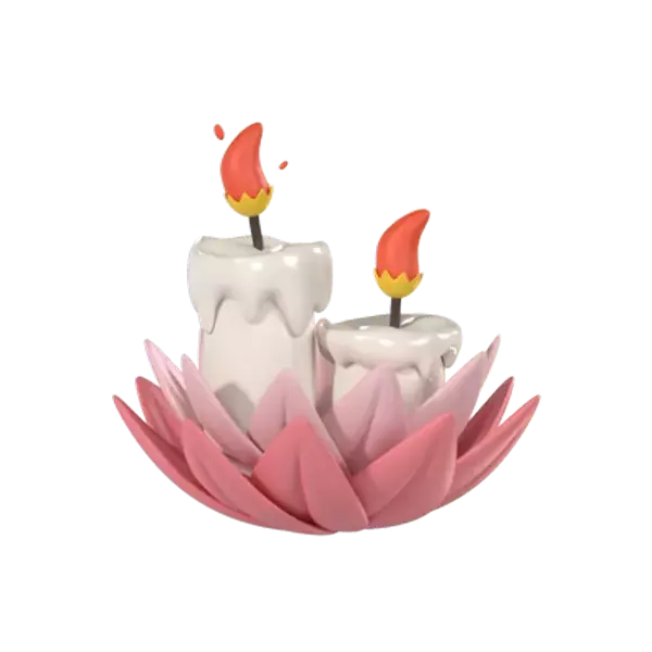 Candle 3D Graphic