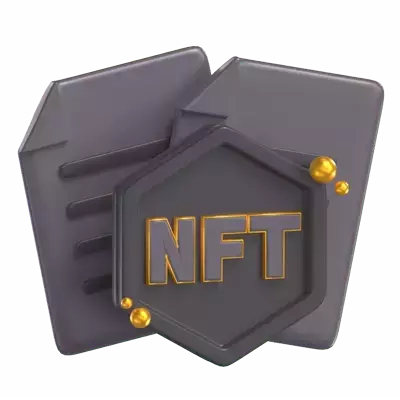 NFT Document 3D Graphic