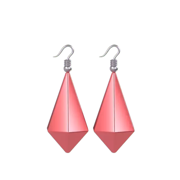 Diamond Earring 3D Graphic