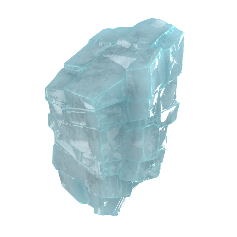 Big Ice Rock 3D Model For Glacial Environment 3D Graphic