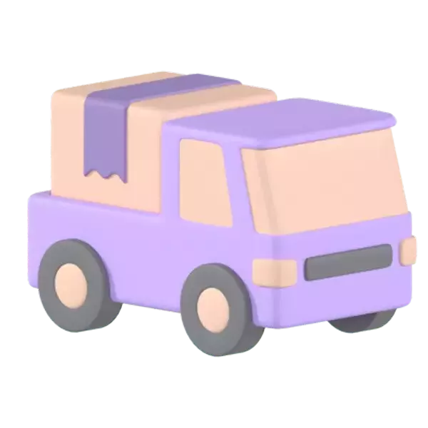 Delivery Truck 3D Graphic