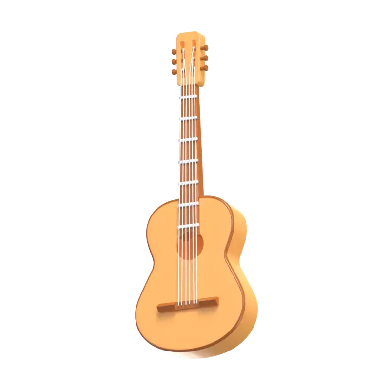 Guitar Music Instrument 3D Icon Model 3D Graphic