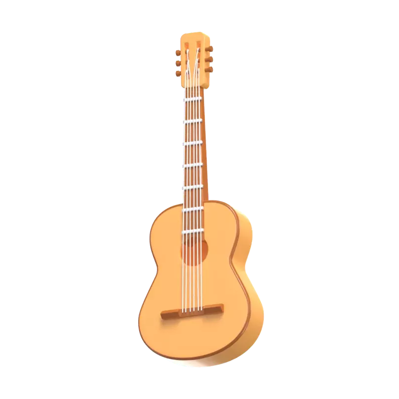 Gitarre Musikinstrument 3D Icon Modell 3D Graphic