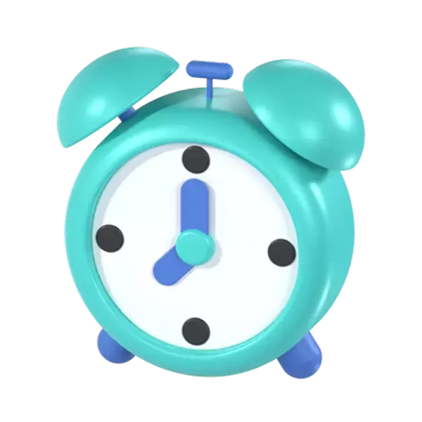 Alarm Clock 3D Graphic