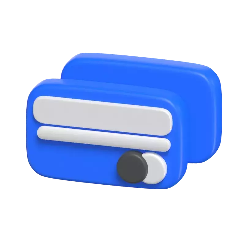 Debit Card 3D Icon Model 3D Graphic