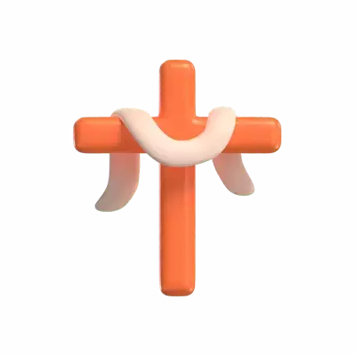 Christ Symbol With Rope 3D Graphic