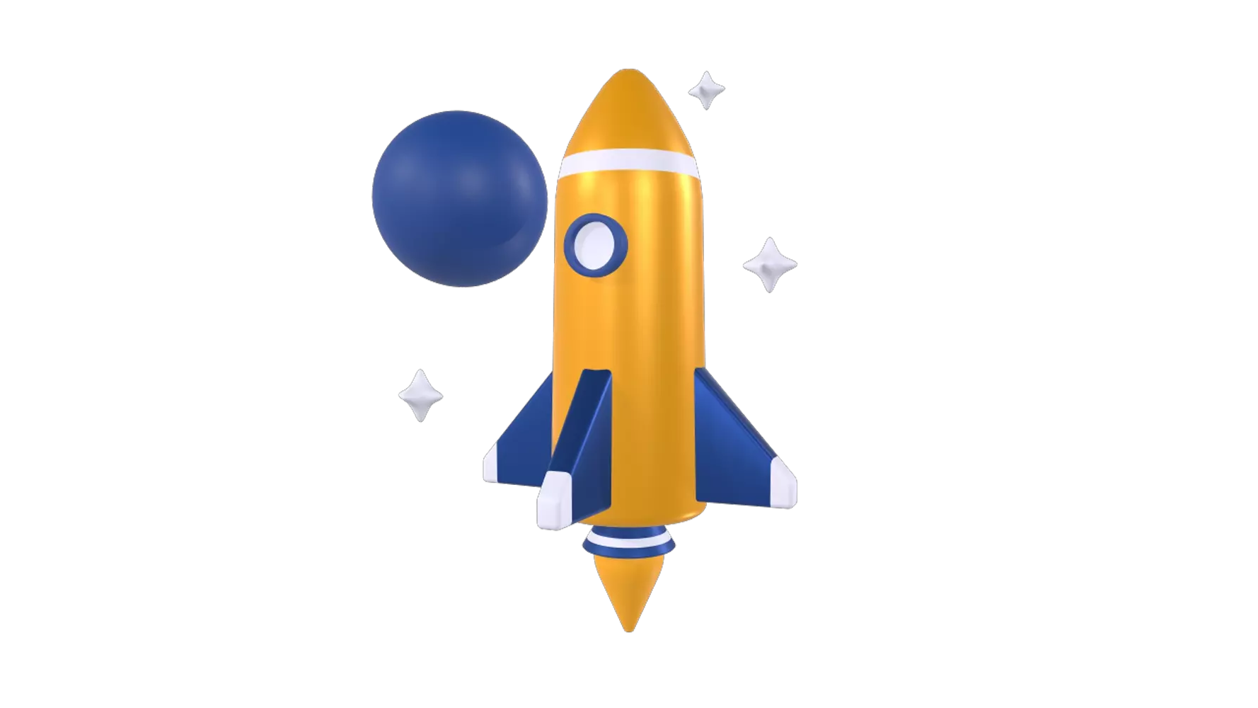 Space Travel 3D Graphic