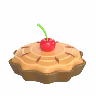 Pie Cake 3D Graphic