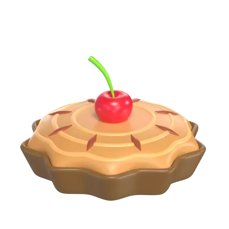 Pie Cake 3D Graphic