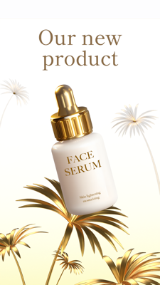 Natural Podium with Luxury Style for Beauty Product 3D Template 3D Template