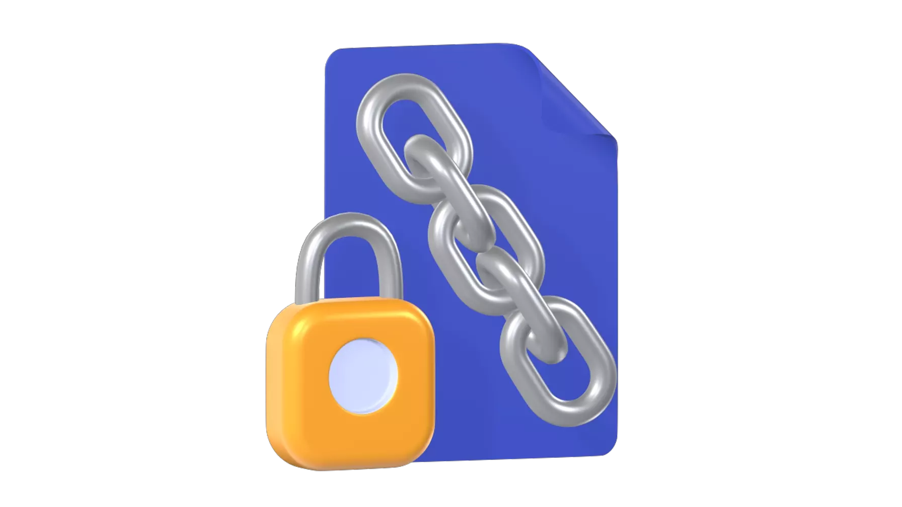 Encrypted File 3D Graphic