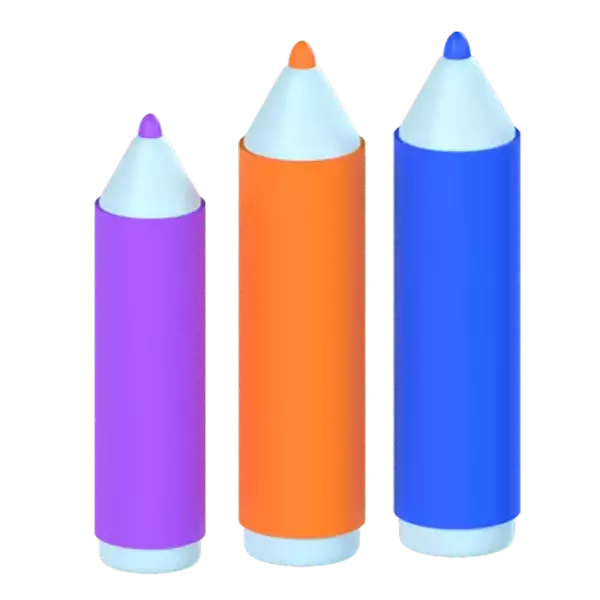 Markers 3D Graphic