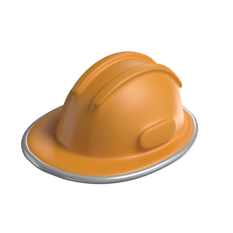 3D Construction Helmet Model