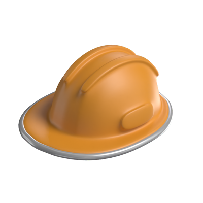 3D Construction Helmet Model 3D Graphic