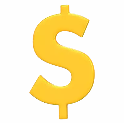Dollar Sign 3D Graphic