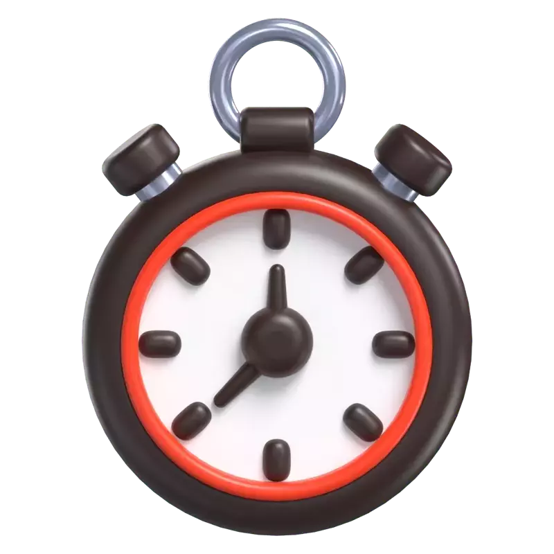 Stopwatch 3D Graphic