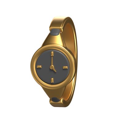 Wrist Watch 3D Accessories Icon Model 3D Graphic