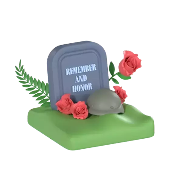 Grave 3D Graphic