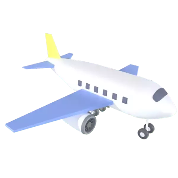 Flugzeug 3D Graphic